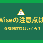 WIseの注意点（保有限度p額）